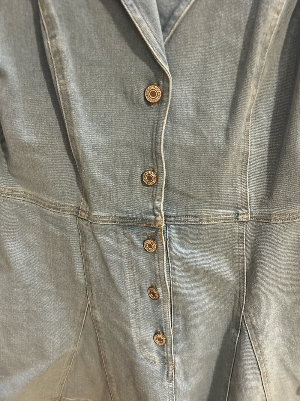 entro Light Blue Denim Romper - Picture 3 of 4